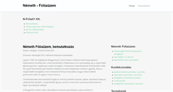 Desktop Screenshot of nemethfolia.hu